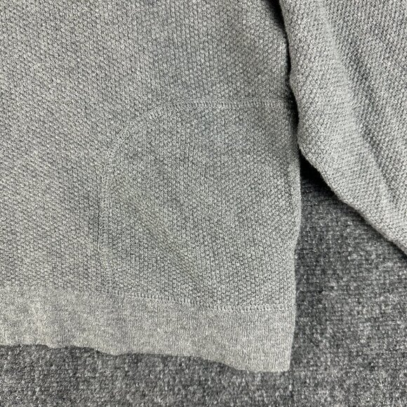 J Jill Sweater Womens Medium Petite Pure Jill Gray Knit Pullover 3/4 Sleeve Boxy - Picture 2 of 6